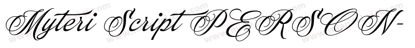 Myteri Script PERSON字体转换
